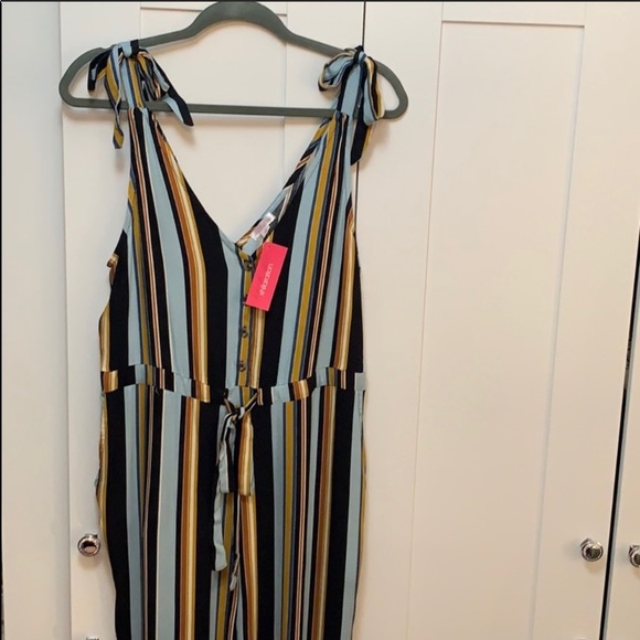 NEW! Xhilaration Striped Bow Tie Shoulder Jumper - Picture 2 of 7